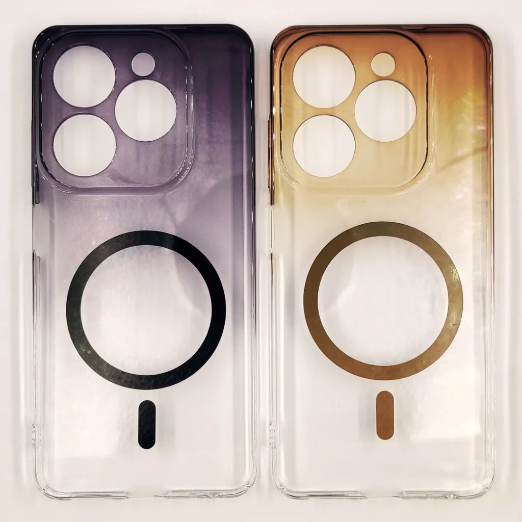 Tecno Spark 20C|Spark 20|Pop 8|Spark Go 2024|Infinix Hot 40i|Smart 8|Smart 8 Pro|Smart 8 Plus PC Acrylic Tpu|Transparent MagSafe 3D Logo Print Back Case