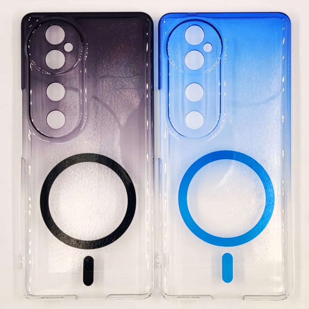 [PO19BVIV40 5G] Vivo V40 5G|V40 Pro 5G|S19 Pro 5G|T3 PC Colour Acrylic Tpu|Transparent MagSafe 3D Logo Print Back Case