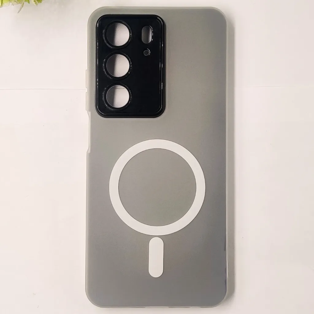 [PO15BORELMEC71-16-2] Oppo Realme C71 4G Matte Paper With Mage Safe Logo Mobile Back Case (Black)