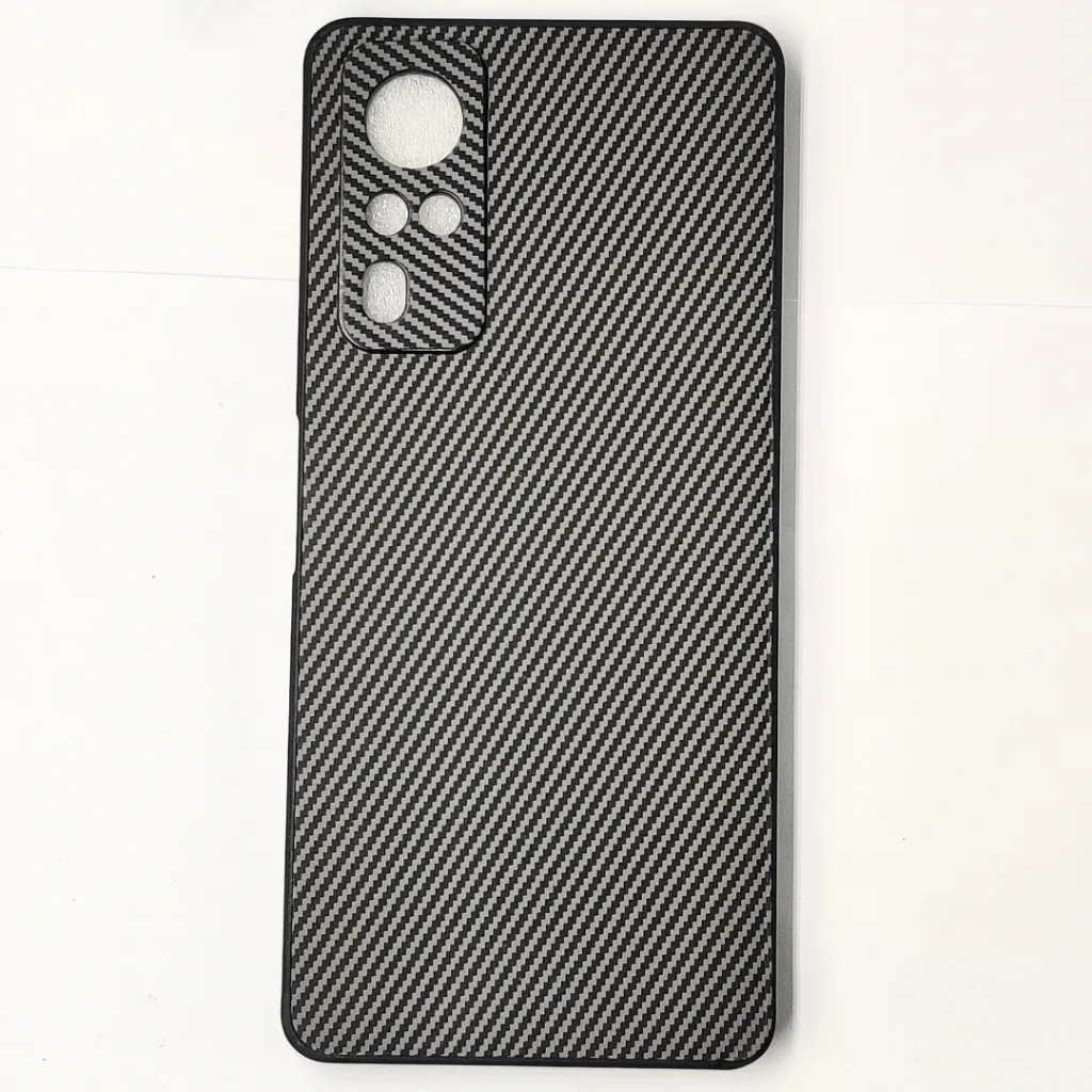 [PO4BVIY53S-20-9] Vivo Y31|Y51S|Y53S|Y51A|Y33 4G|Y51(2020) 3D Carbon Fiber Texture Leather Back Case (Gray)