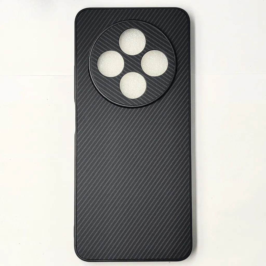[PO4BMI14C-20-2] Xaiomi Redmi 14C| Poco C75 3D Carbon Fiber Texture Leather Back Case (Black)