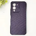 Infinix Note 12 G96 3D Carbon Fiber Texture Leather Back Case (Purple)
