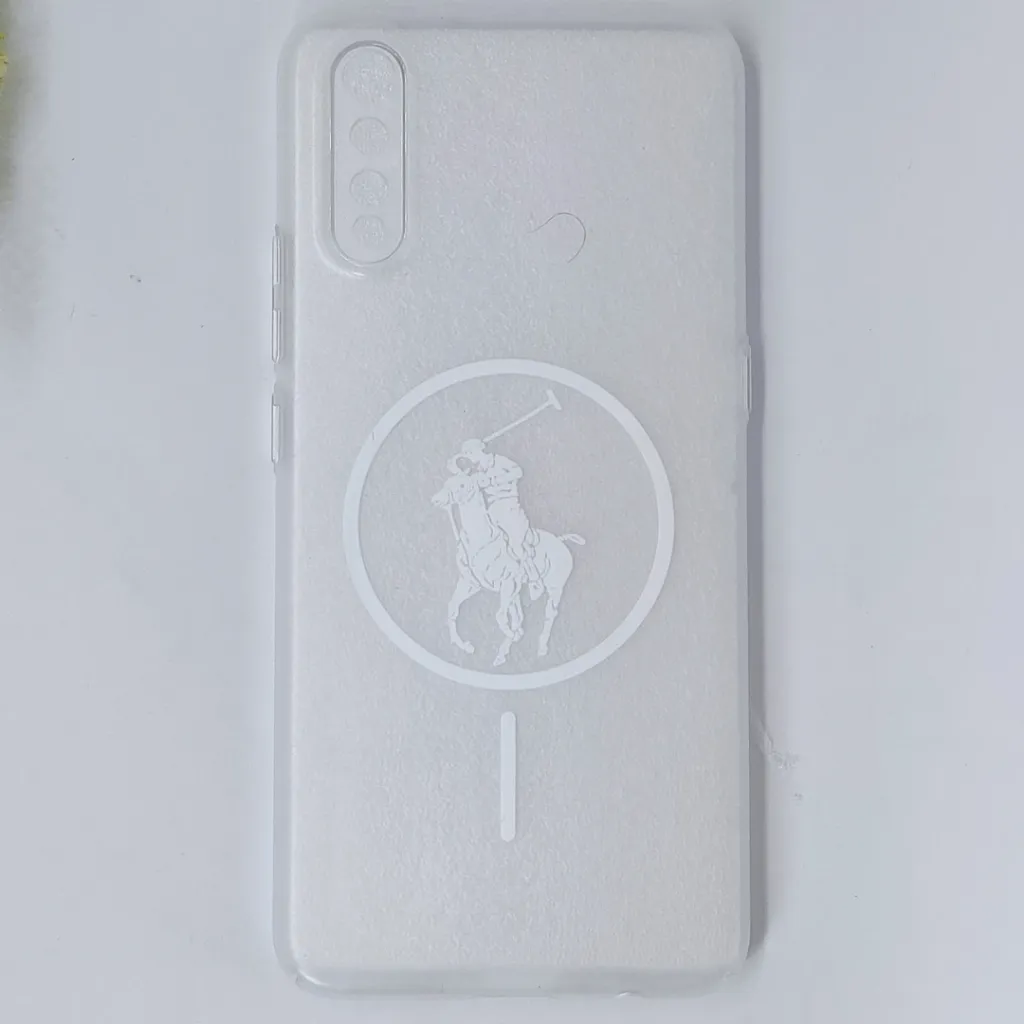 [PO19BVIS1-2-30] Vivo S1 3D Matte Acrylic Side Cutt With Polo Magsafe Printed Back Case (Crystal)