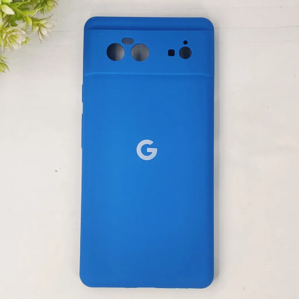 Google Pixel 6 Official Soft Silky Back Case (Sky-Blue)
