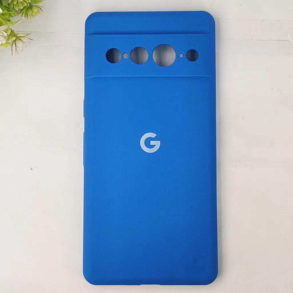 Google Pixel 7 Pro Official Soft Silky Back Case (Sky-Blue)