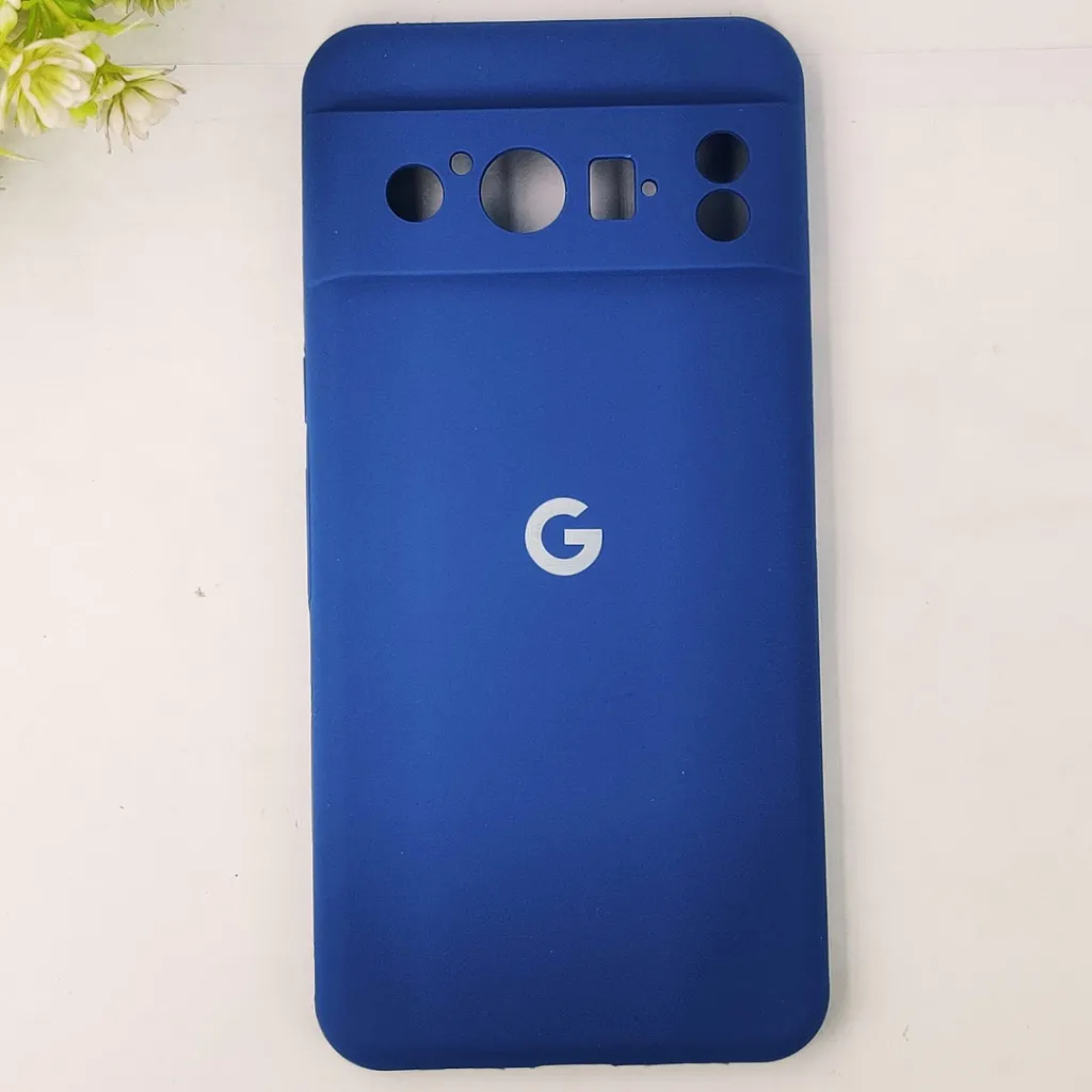 [PO23BGPXL8PR-1-3] Google Pixel 8 Pro Official Soft Silky Back Case (Blue)