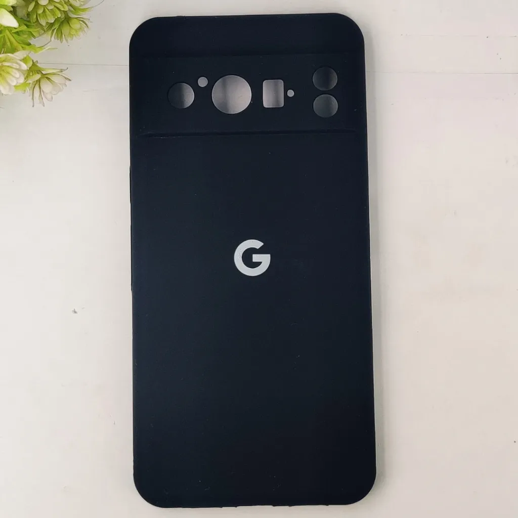 Google Pixel 8 Pro Official Soft Silky Back Case (Black)