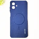Samsung Galaxy A07 4G Official Spigen Soft Silky With MageSafe Print Logo Back Case (Navy Blue)