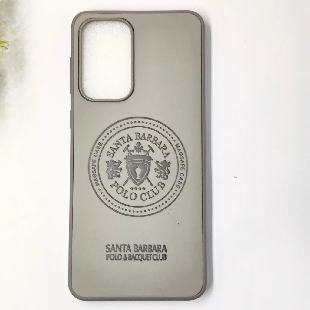 Samsung A33 4G Santa Barbara Polo & Racquet Club Leather Back Case (Gray)