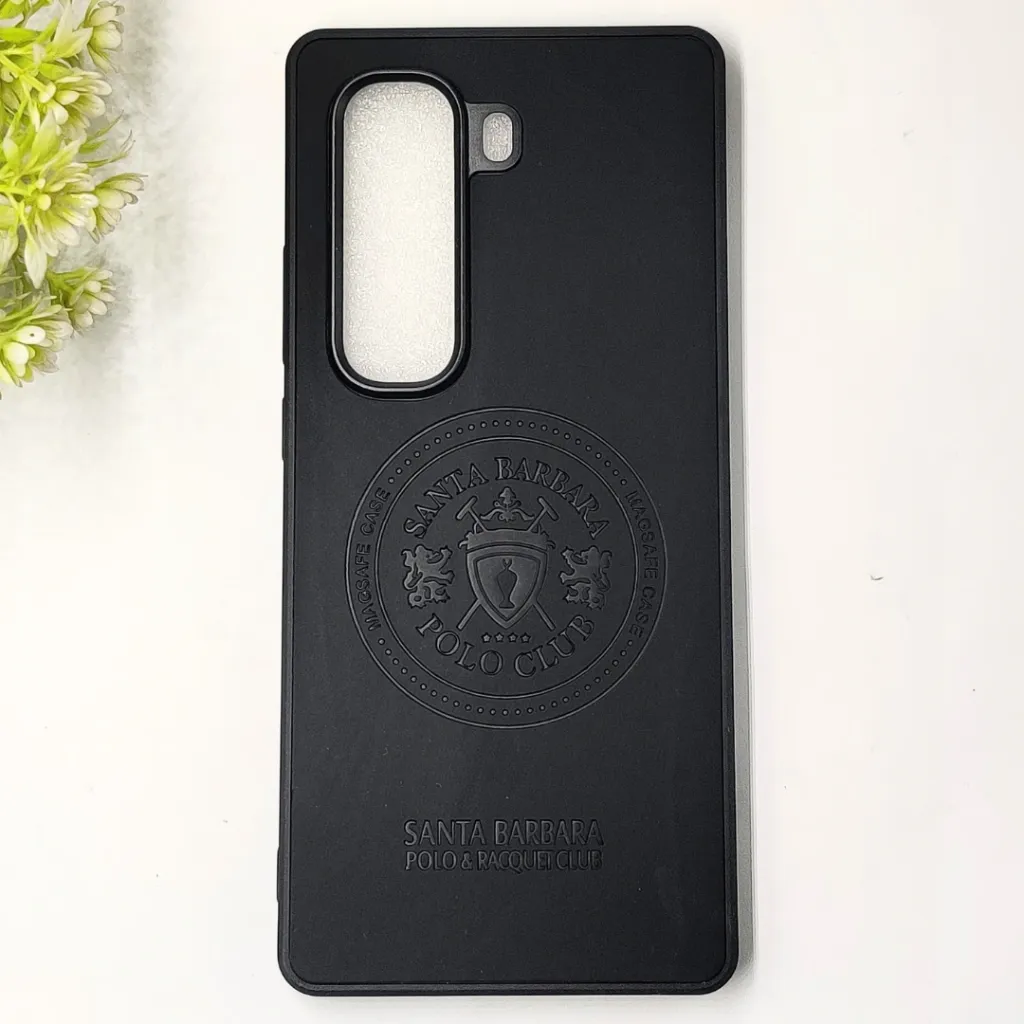 Infinix HOT 50 Pro Plus 4G Santa Barbara Polo & Racquet Club Leather Back Case (Black)