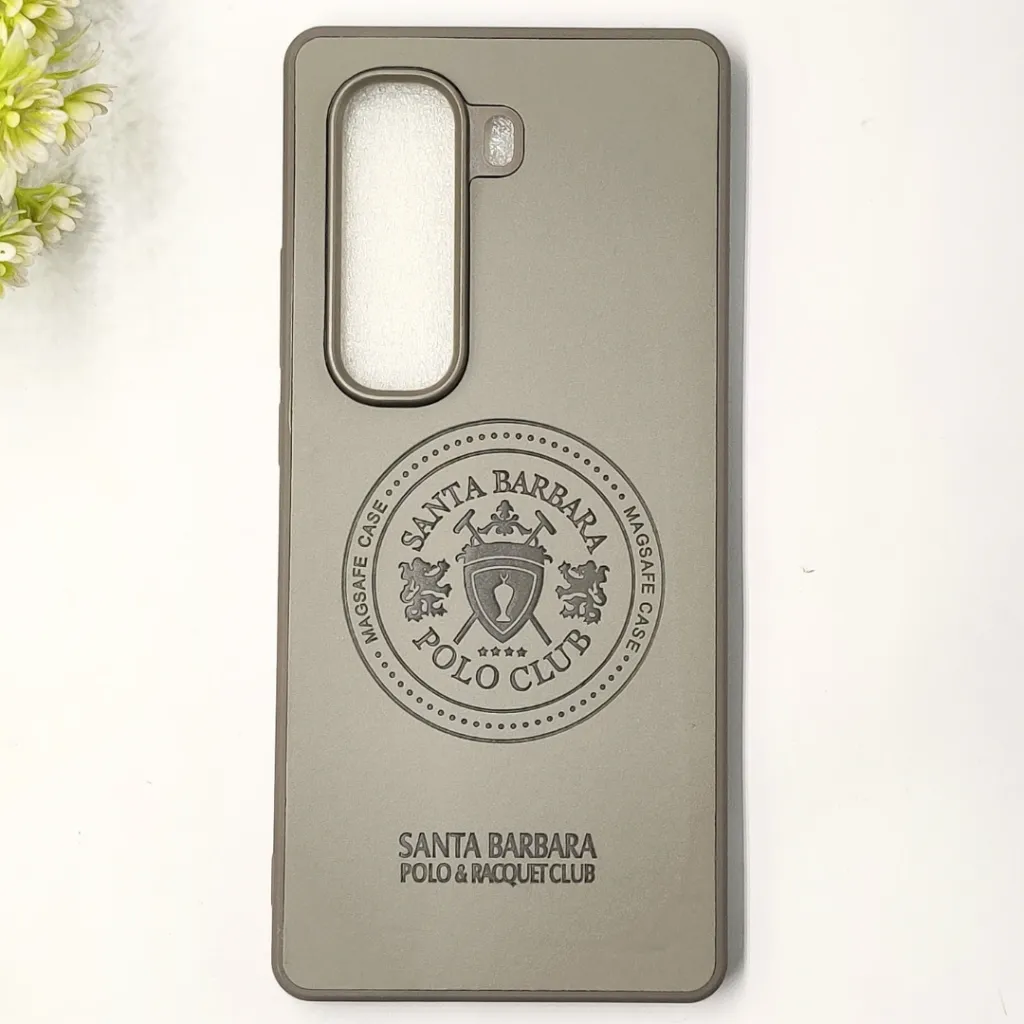 [PO42BIHOT50PRPL-28-9] Infinix HOT 50 Pro Plus 4G Santa Barbara Polo & Racquet Club Leather Back Case (Gray)