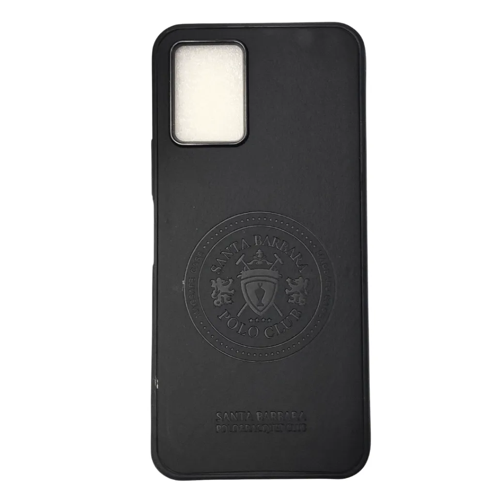 Vivo Y21|Y21T|Y33S|Y33T Santa Barbara Polo & Racquet Club Leather Back Case (Black)