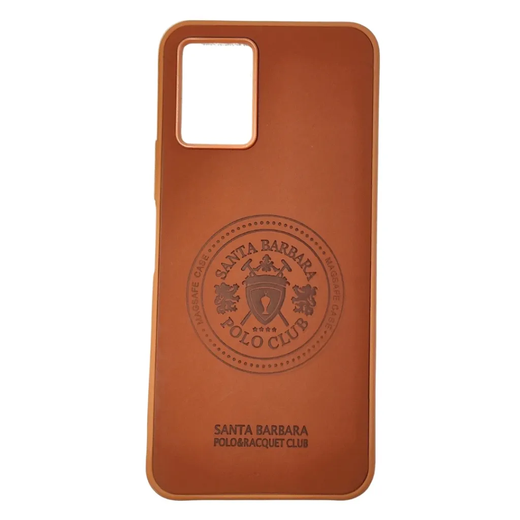 Vivo Y21|Y21T|Y33S|Y33T Santa Barbara Polo & Racquet Club Leather Back Case (Brown)