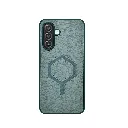 Samsung Galaxy A17 4G|5G | A26 4G|5G MagSafe Logo Leather texture Mobile Back Case (Green)
