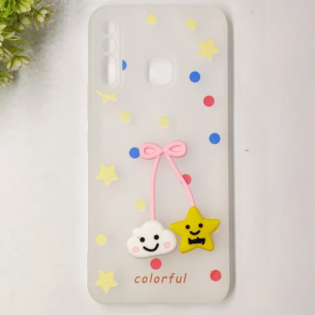 Infinix Hot 8|Hot 8 lite|Tecno Spark 4 Fancy Soft Silicone Cartoon Theme Back Case (Crystal)