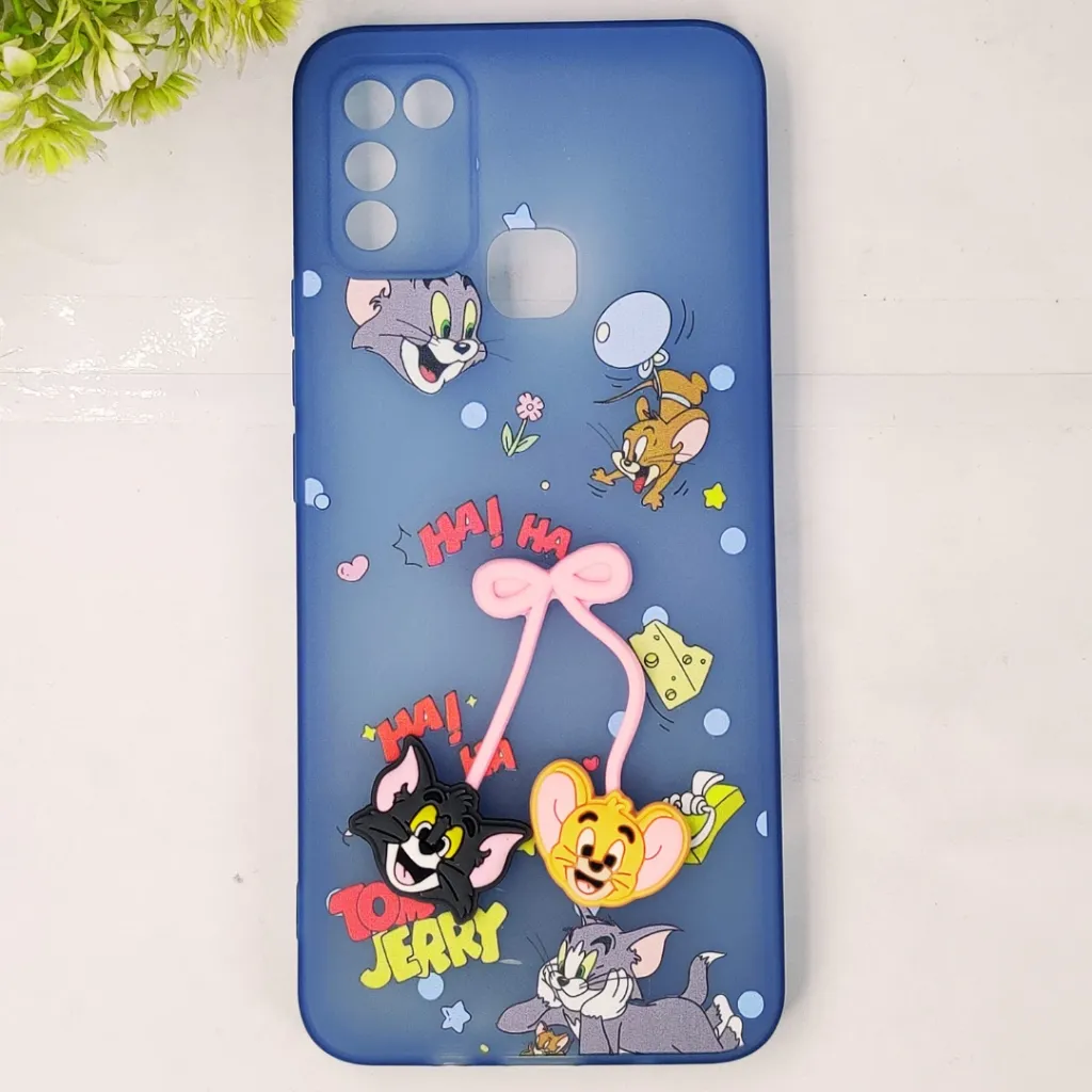 Infinix Hot 10 Play|Hot 11 Play|Hot 9 Play Fancy Soft Silicone Cartoon Theme Back Case (Skin)