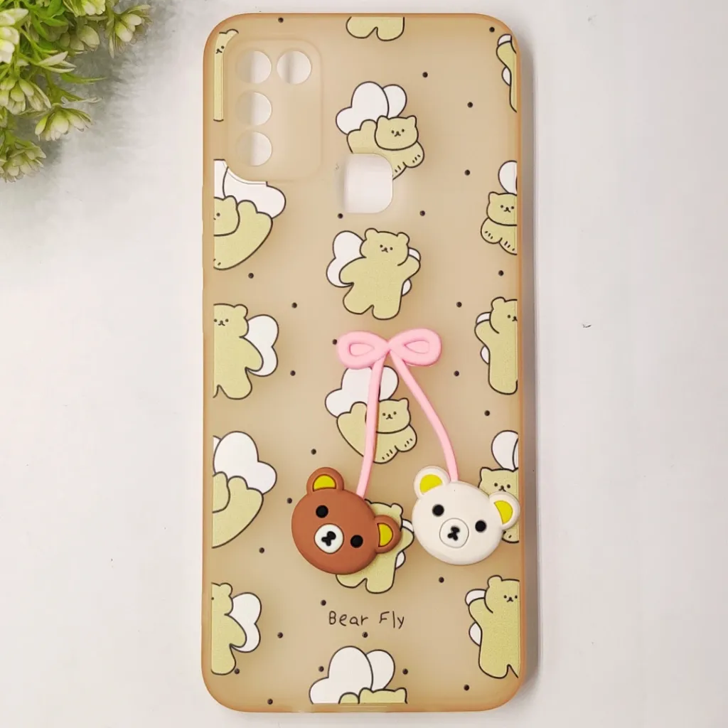 Infinix Hot 10 Play|Hot 11 Play|Hot 9 Play Fancy Soft Silicone Cartoon Theme Back Case (Skin)