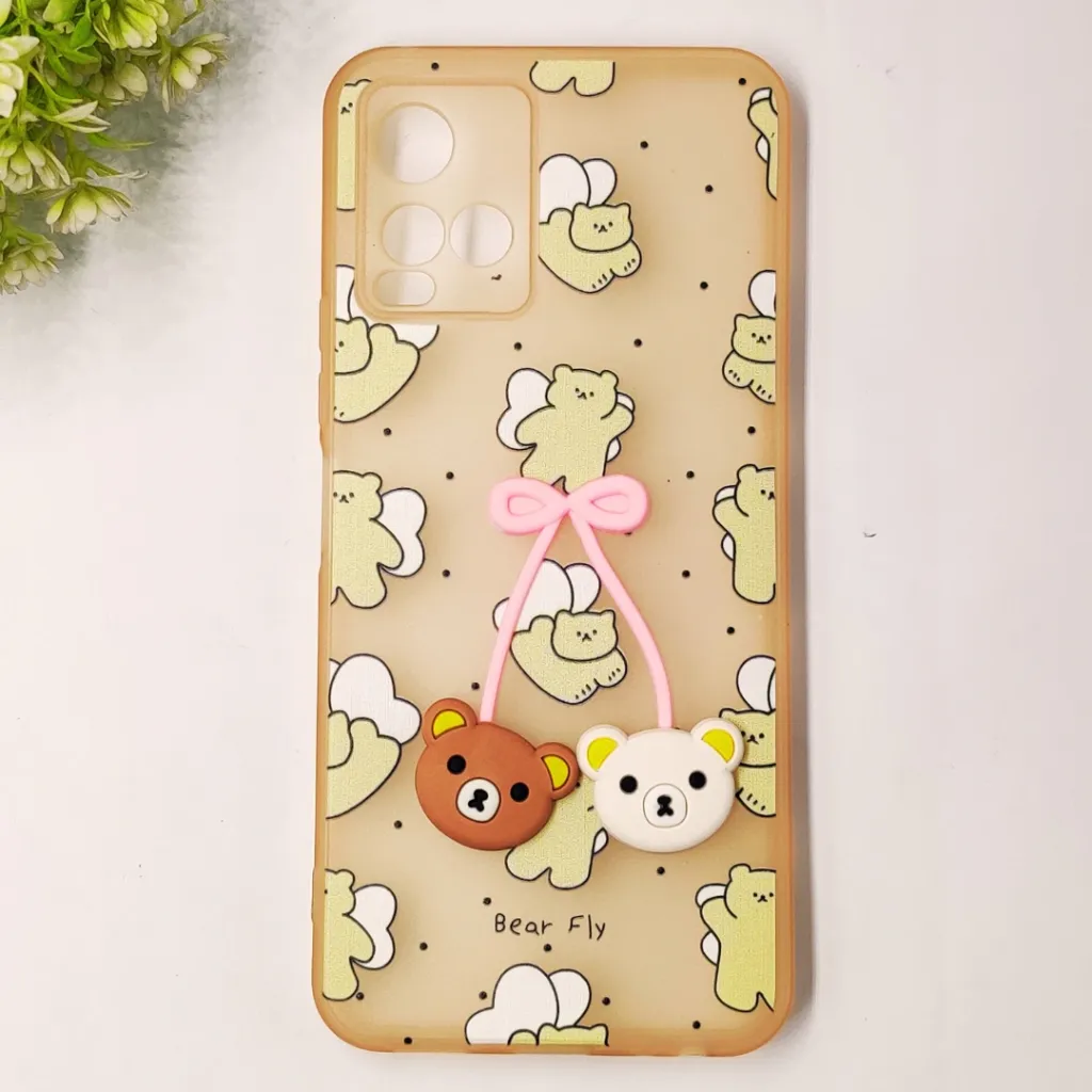 Vivo Y21|Y33S|Y33T|Y32 Fancy Soft Silicone Cartoon Theme Back Case (Skin)