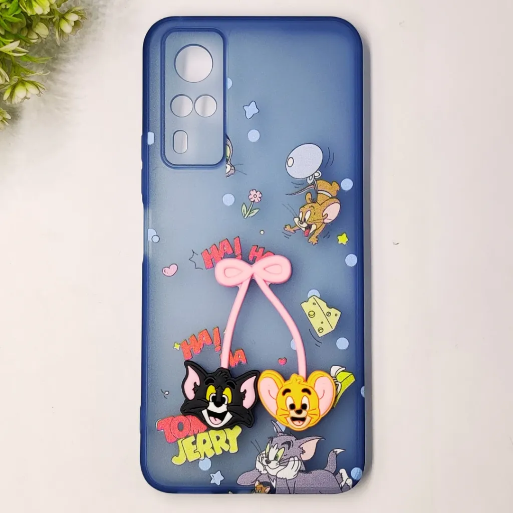 Vivo Y31|Y51S|Y53S|Y51A|Y33 4G|Y51(2020) 4G Fancy Soft Silicone Cartoon Theme Back Case (Blue)