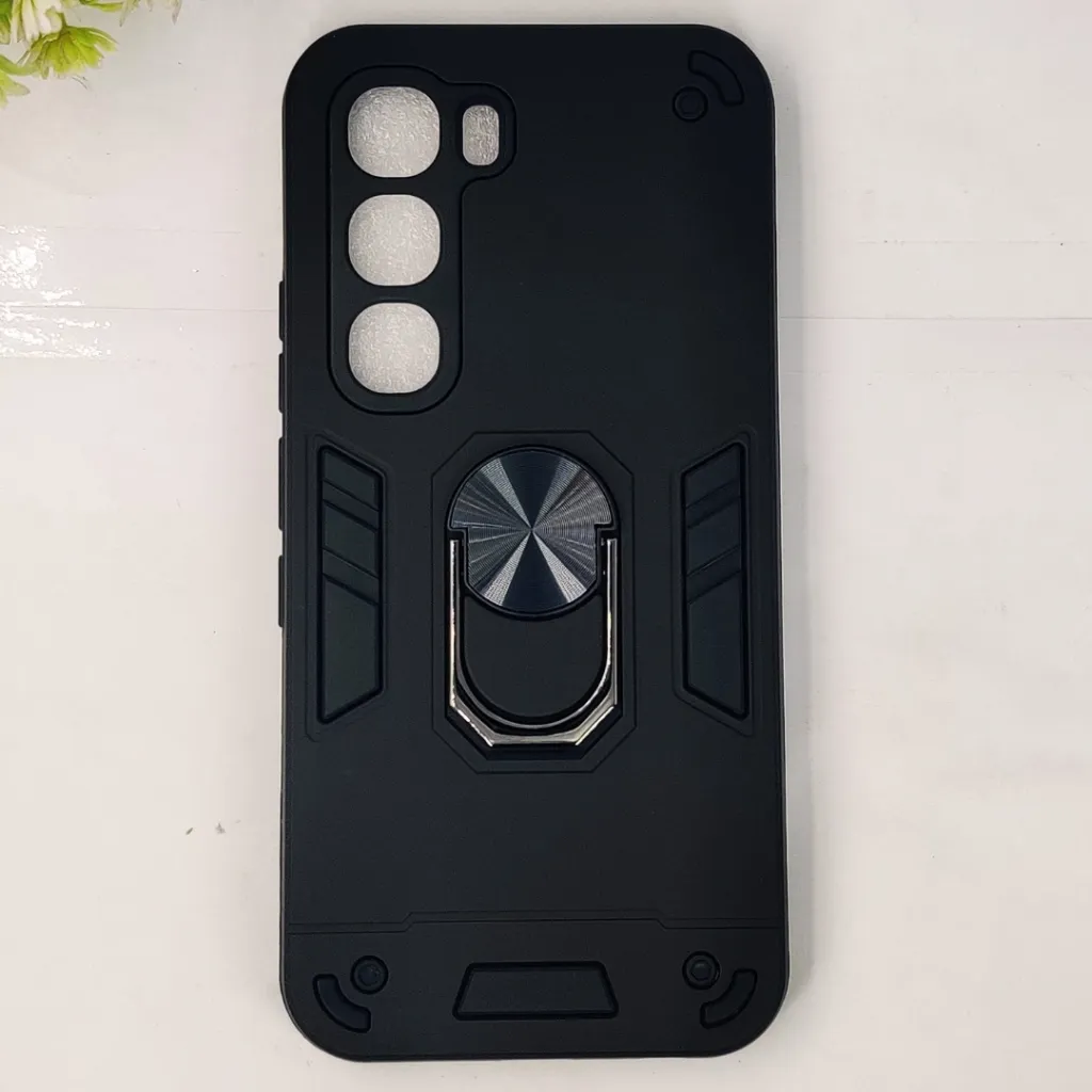 Infinix HOT 60 Pro 4G Armor Back Case (Black)