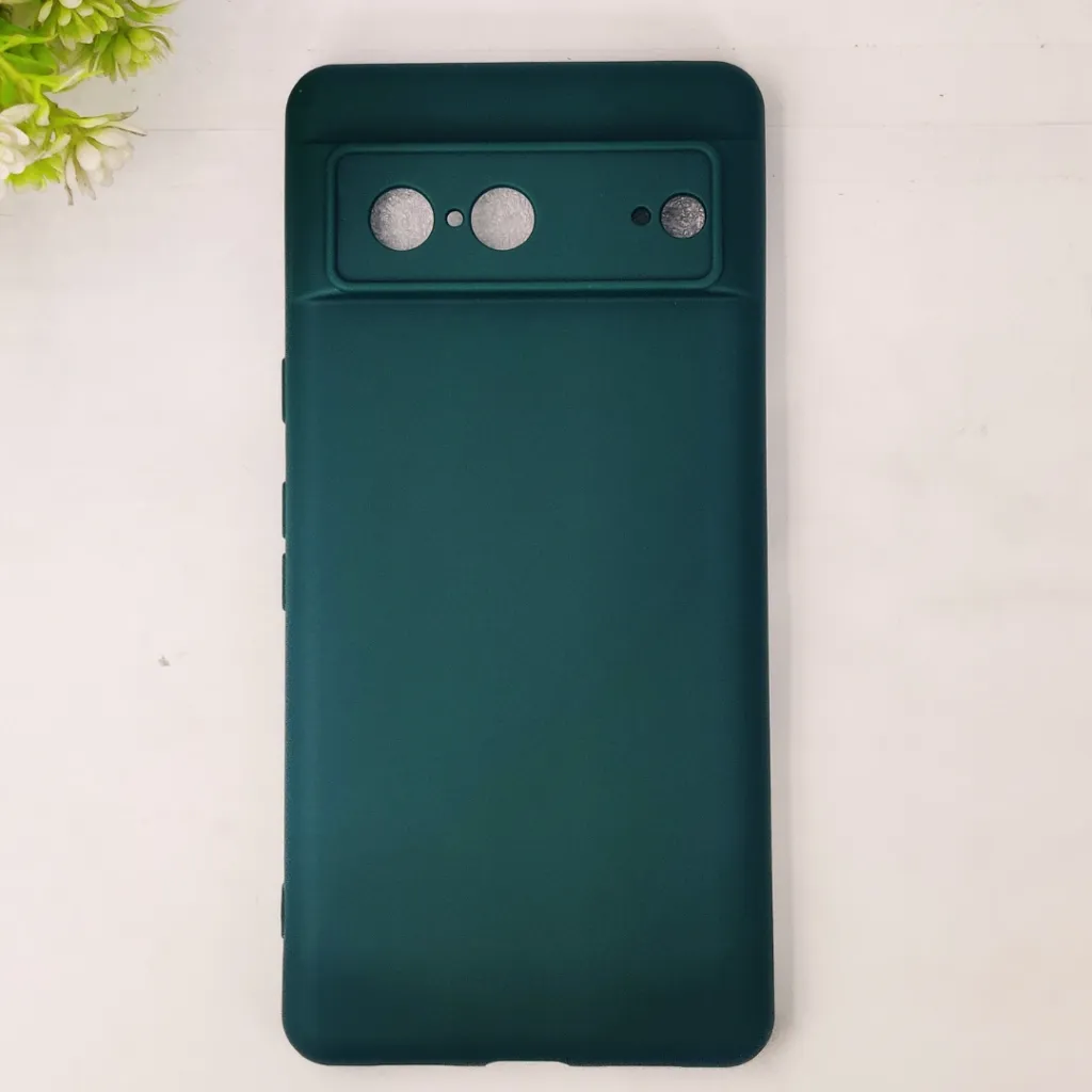 Google Pixel 7 Official Soft Silky Back Case (Green)
