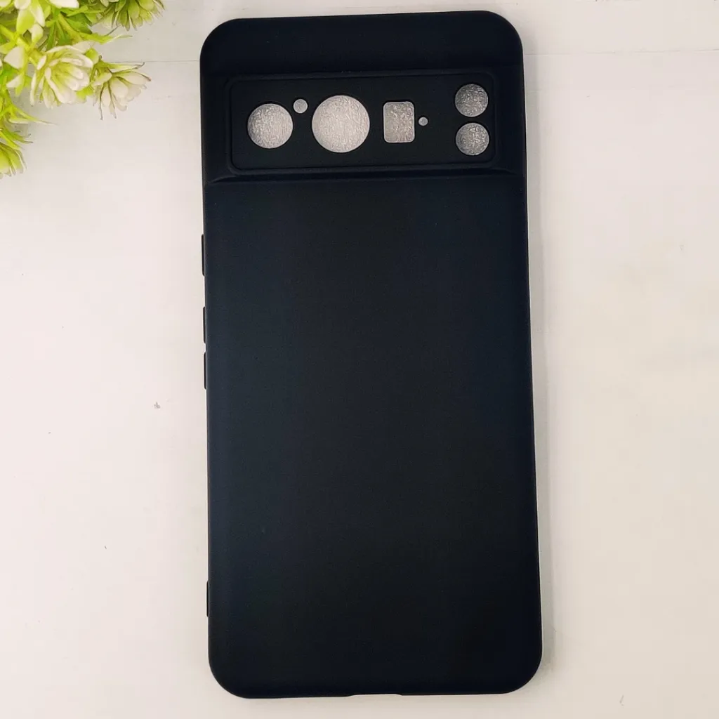 [PO23BGPXL8PR-7-2] Google Pixel 8 Pro Official Soft Silky Back Case (Black)