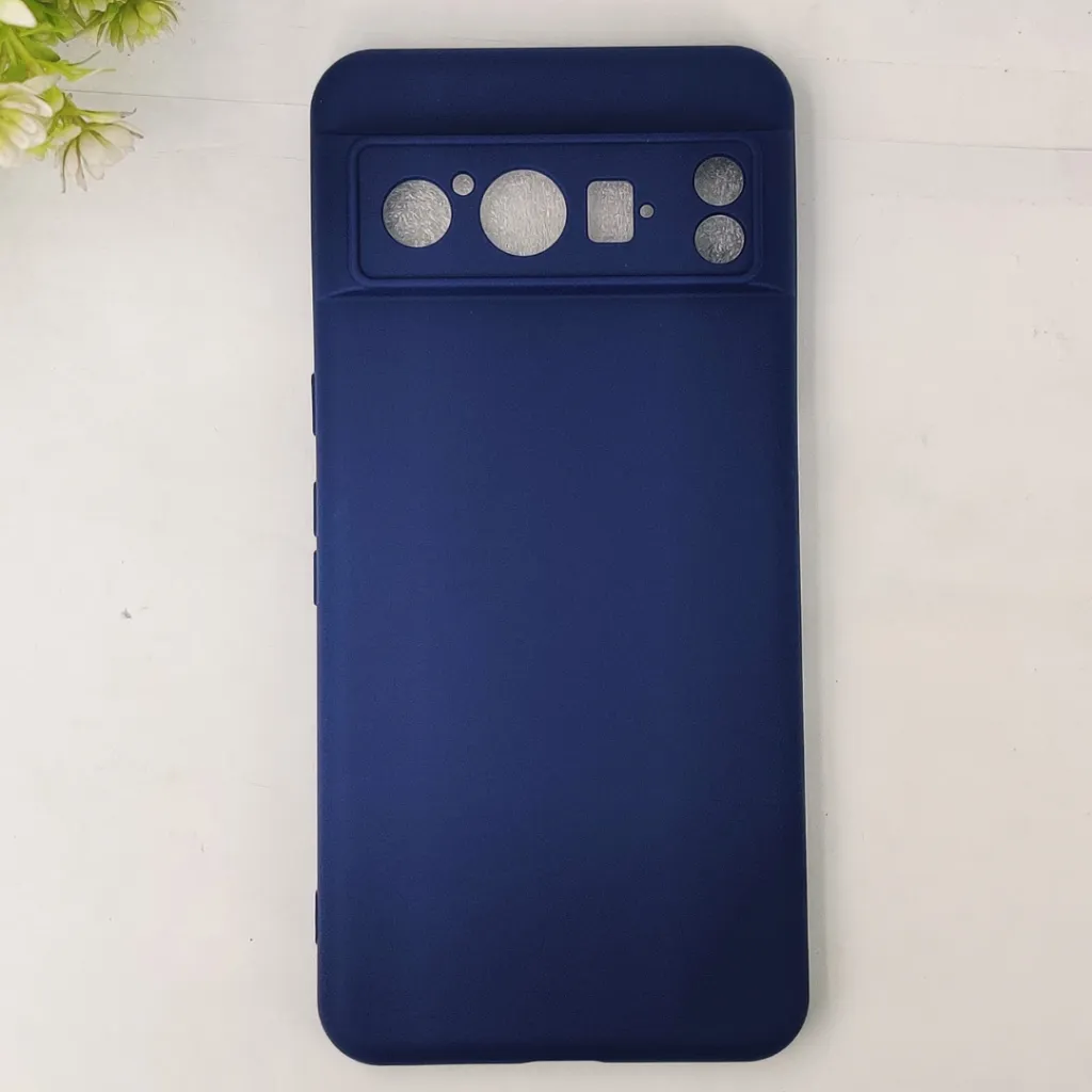 [PO23BGPXL8PR-7-17] Google Pixel 8 Pro Official Soft Silky Back Case (Navy Blue)