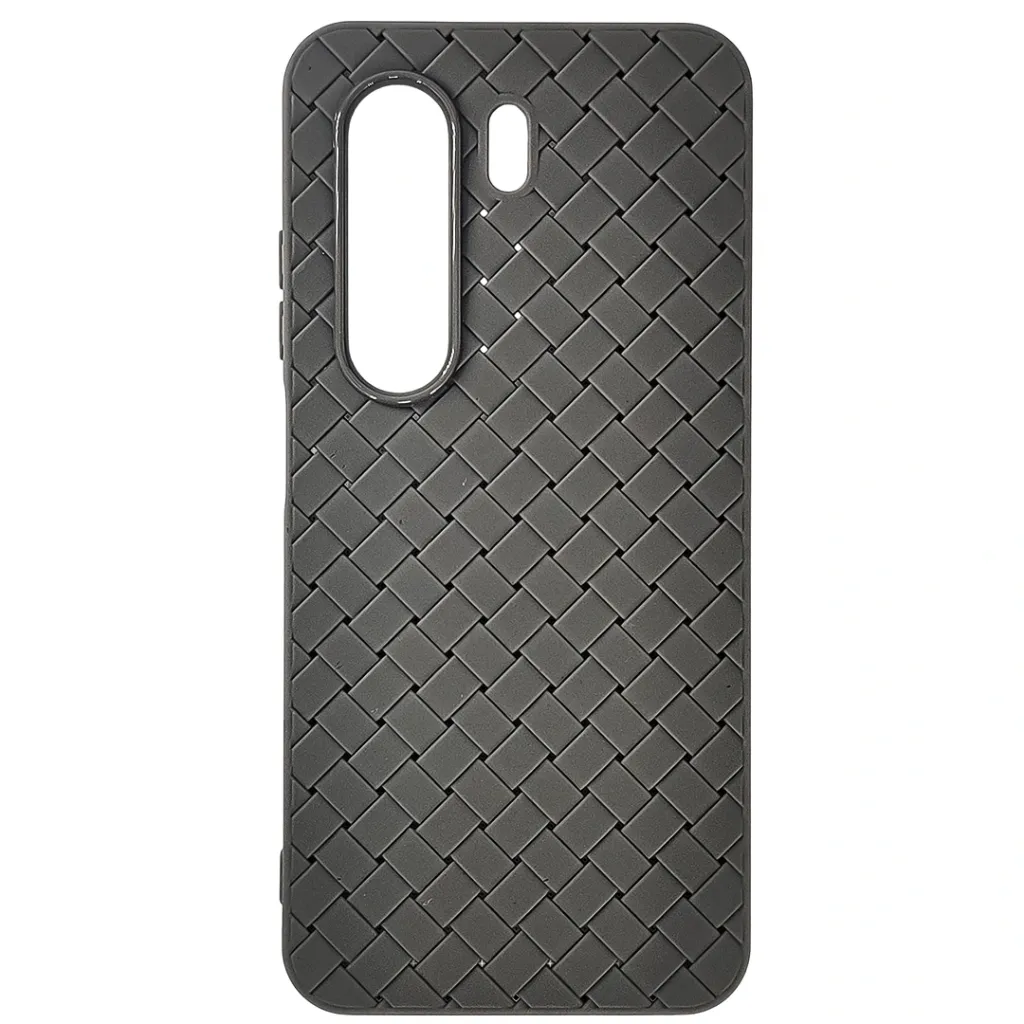[PO14BITPWRP70-52-36] iTel Power P70 Woven With Leather Feel Soft Silicone Back Case (Natural Titanium)