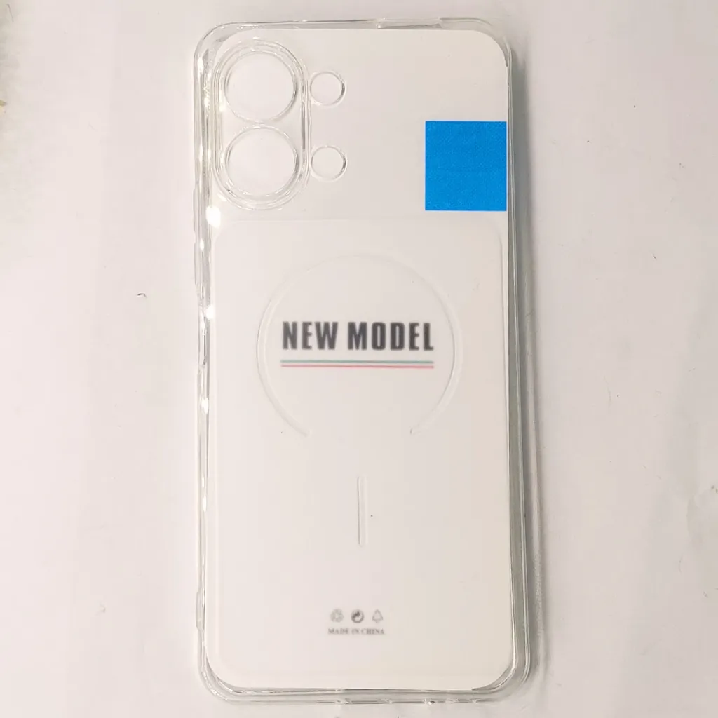 Tecno Spark Go 3 3D Colour Magsafe Logo Transparent|Tpu Back Case (Crystal)