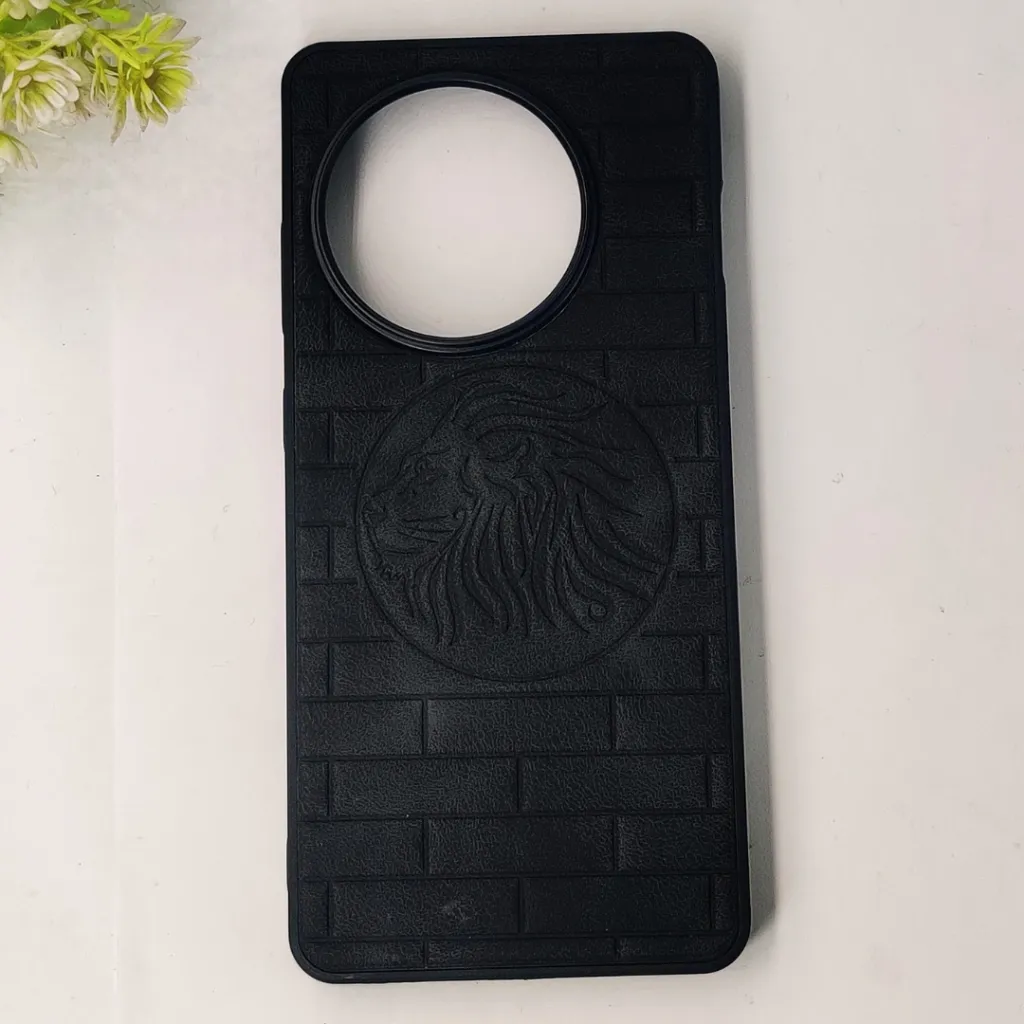 OnePlus 13R 5G|Ace 5|Ace 5 Pro Prick Pattern Premium Leather Back Case (Black)