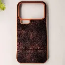 Xioami 17 Pro Max Prick Pattern Premium Leather Back Case (Dark Brown)