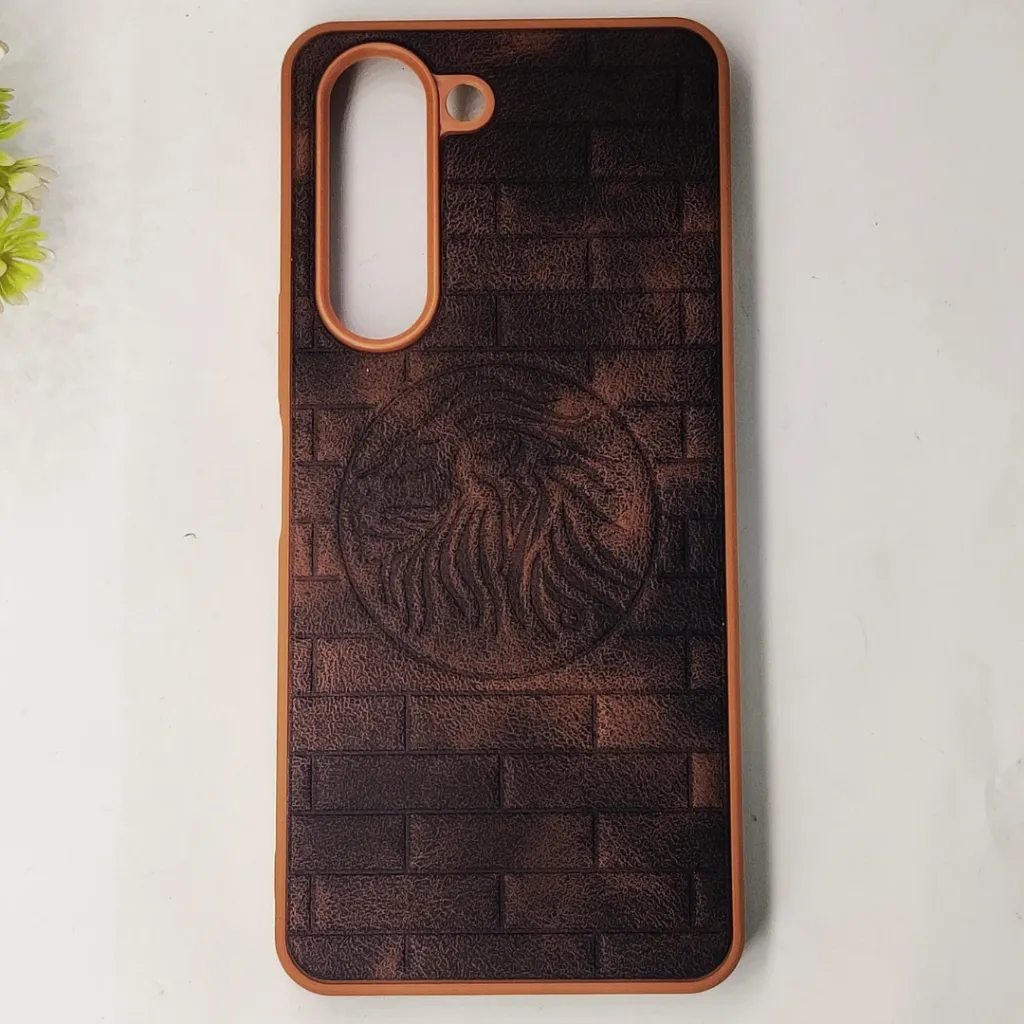 Vivo Y04 4G|Y19e 4G|Y29s 4G Prick Pattern Premium Leather Back Case (Dark Brown)