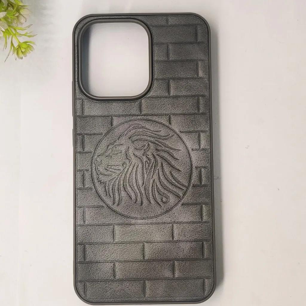 Oppo Reno 15 5G Prick Pattern Premium Leather Back Case (Natural Titanium)