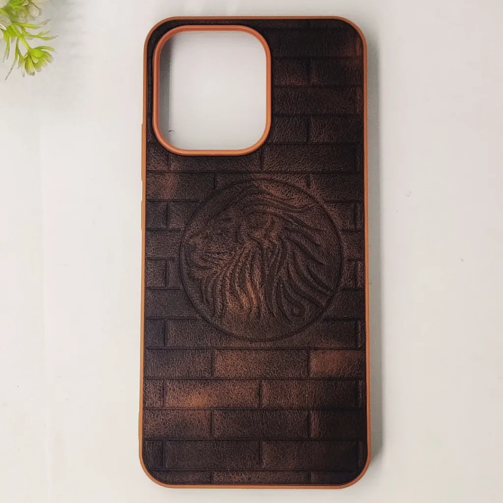 Oppo Reno 15 5G Prick Pattern Premium Leather Back Case (Dark Brown)