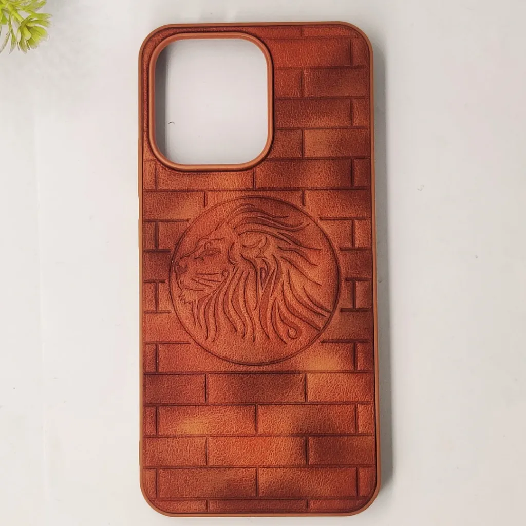 Oppo Reno 15 5G Prick Pattern Premium Leather Back Case (Brown)