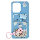 Oppo A6 Pro 4G|5G / F31 5G 3D Hello Kitty Themed With Hand Grip Mobile Back Case (Sky Blue)