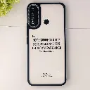 Infinix Hot 8|Hot 8 Lite|Tecno Spark 4|Tecno KC8|Infinix X650 2020 iPaky Transparent Colour Border With Camera Chrome Finishing Back Case (Black)