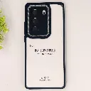 Infinix Hot 40i|Smart 8|Smart 8 Pro |Tecno Pop 8|Spark 20C|Spark 20 iPaky Transparent Colour Border With Camera Chrome Finishing Back Case (Black)