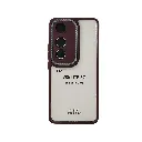 Vivo V50 Lite 5G iPaky Transparent Colour Border With Camera Chrome Finishing Back Case (Maroon)