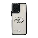 Vivo Y21|Y33S|Y33T|Y32 iPaky Transparent Colour Border With Camera Chrome Finishing Back Case (Black)