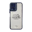 Vivo Y21|Y33S|Y33T|Y32 iPaky Transparent Colour Border With Camera Chrome Finishing Back Case (Navy Blue)