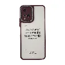 Vivo Y21|Y33S|Y33T|Y32 iPaky Transparent Colour Border With Camera Chrome Finishing Back Case (Maroon)