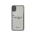 Vivo Y91C|Y91D|Y90|Y93|Y91 iPaky Transparent Colour Border With Camera Chrome Finishing Back Case (Natural Titanium)
