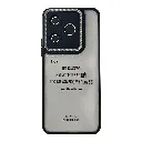 Xiaomi Redmi 13 4G|Note 13R|Poco M6 4G iPaky Transparent Colour Border With Camera Chrome Finishing Back Case (Black)