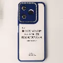 Xiaomi Redmi 13 4G|Note 13R|Poco M6 4G iPaky Transparent Colour Border With Camera Chrome Finishing Back Case (Navy Blue)