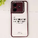 Oppo A3x 4G|5G|A3 4G|5G|A5i|A40| iPaky Transparent Colour Border With Camera Chrome Finishing Back Case (Maroon)