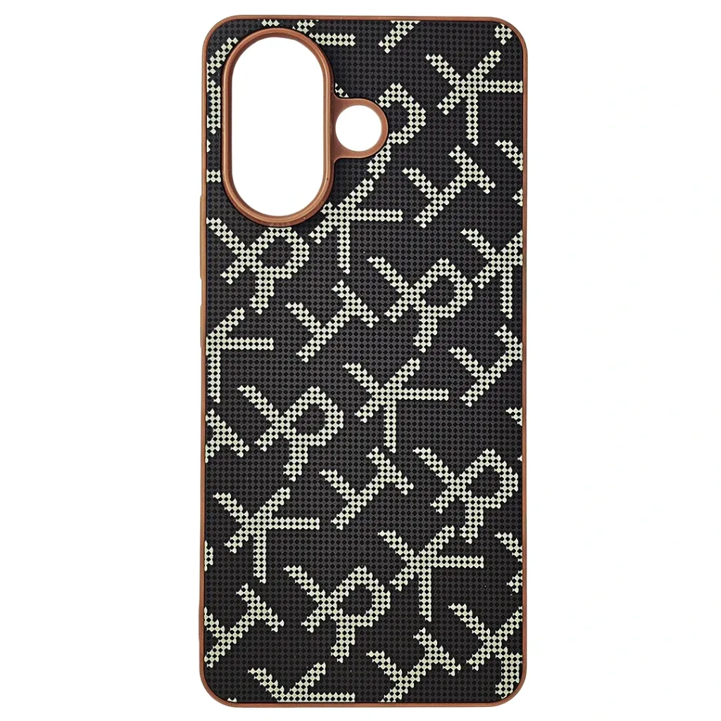 Vivo V60 Lite 4G|5G X-Level Spacific design Carbon Fiber & Armaid Fiber Texture Mobile Back Case (Brown)