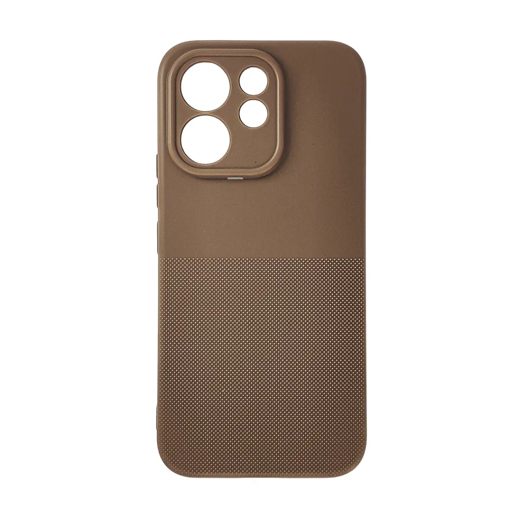 Vivo V70 5G|V70 Lite 4G|5G 3D Dotted Official Soft Silicone Back Case (Brown)