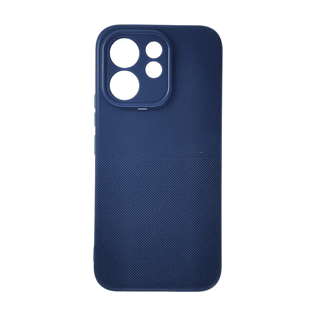 [PO14BVIV70-2-17] Vivo V70 5G|V70 Lite 4G|5G 3D Dotted Official Soft Silicone Back Case (Navy Blue)