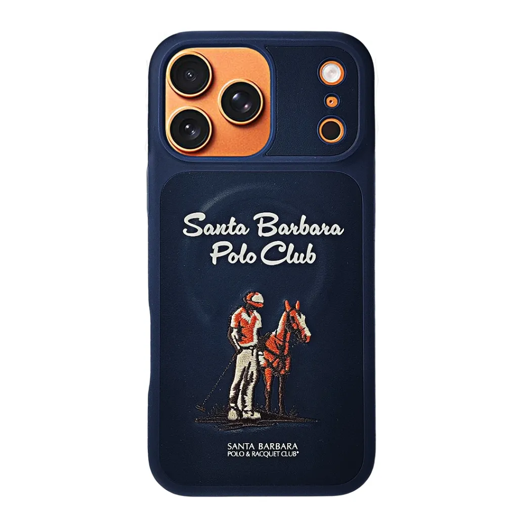 iPhone 17 Pro Max Original Santa Barbara POLO & CLUB Back Case (Navy Blue)